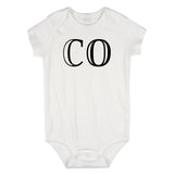 CO Colorado State Fashion Infant Onesie Bodysuit By Kids Streetwear