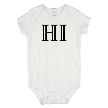 HI Hawaii State Fashion Infant Onesie Bodysuit By Kids Streetwear
