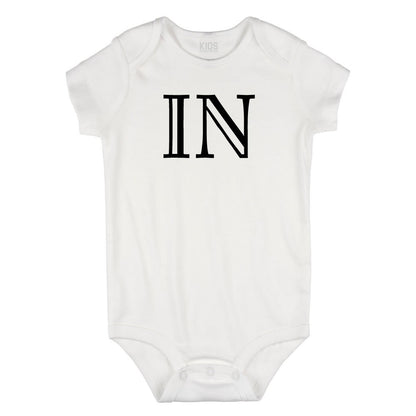 IN Indiana State Fashion Infant Onesie Bodysuit By Kids Streetwear