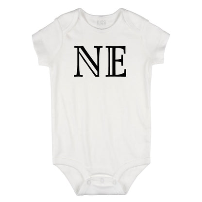 NE Nebraska State Fashion Infant Onesie Bodysuit By Kids Streetwear