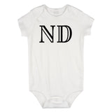 ND North Dakota State Fashion Infant Onesie Bodysuit By Kids Streetwear