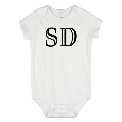 SD South Dakota State Fashion Infant Onesie Bodysuit By Kids Streetwear