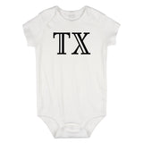 TX Texas State Fashion Infant Onesie Bodysuit By Kids Streetwear