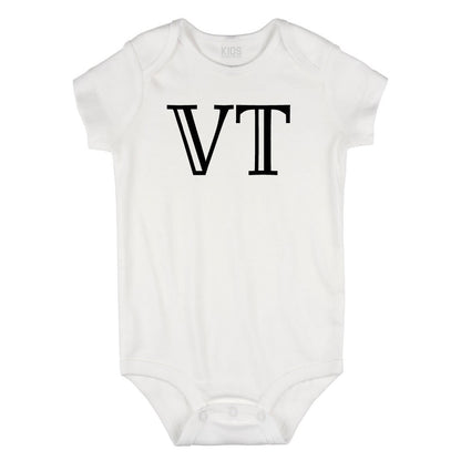 VT Vermont State Fashion Infant Onesie Bodysuit By Kids Streetwear