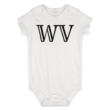 WV West Virginia State Fashion Infant Onesie Bodysuit By Kids Streetwear