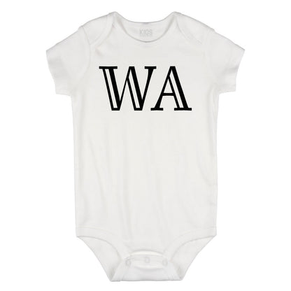 WA Washington State Fashion Infant Onesie Bodysuit By Kids Streetwear