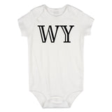 WY Wyoming State Fashion Infant Onesie Bodysuit By Kids Streetwear