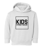 Big Kids Streetwear Logo Toddler Kids Pullover Hoodie Hoody in White