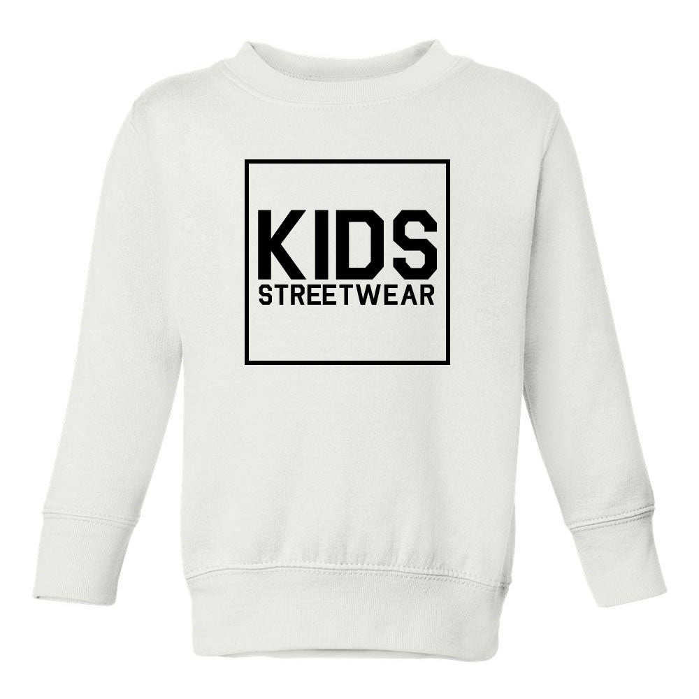 Big Kids Streetwear Logo Toddler Kids Sweatshirt in White