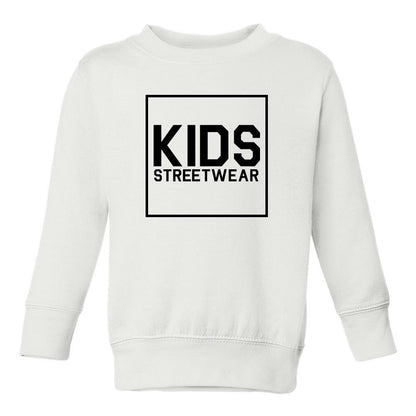 Big Kids Streetwear Logo Toddler Kids Sweatshirt in White