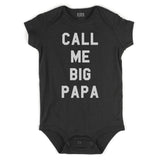 Call Me Big Papa Infant Onesie Bodysuit in Black