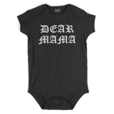 Dear Mama Infant Onesie Bodysuit in Black
