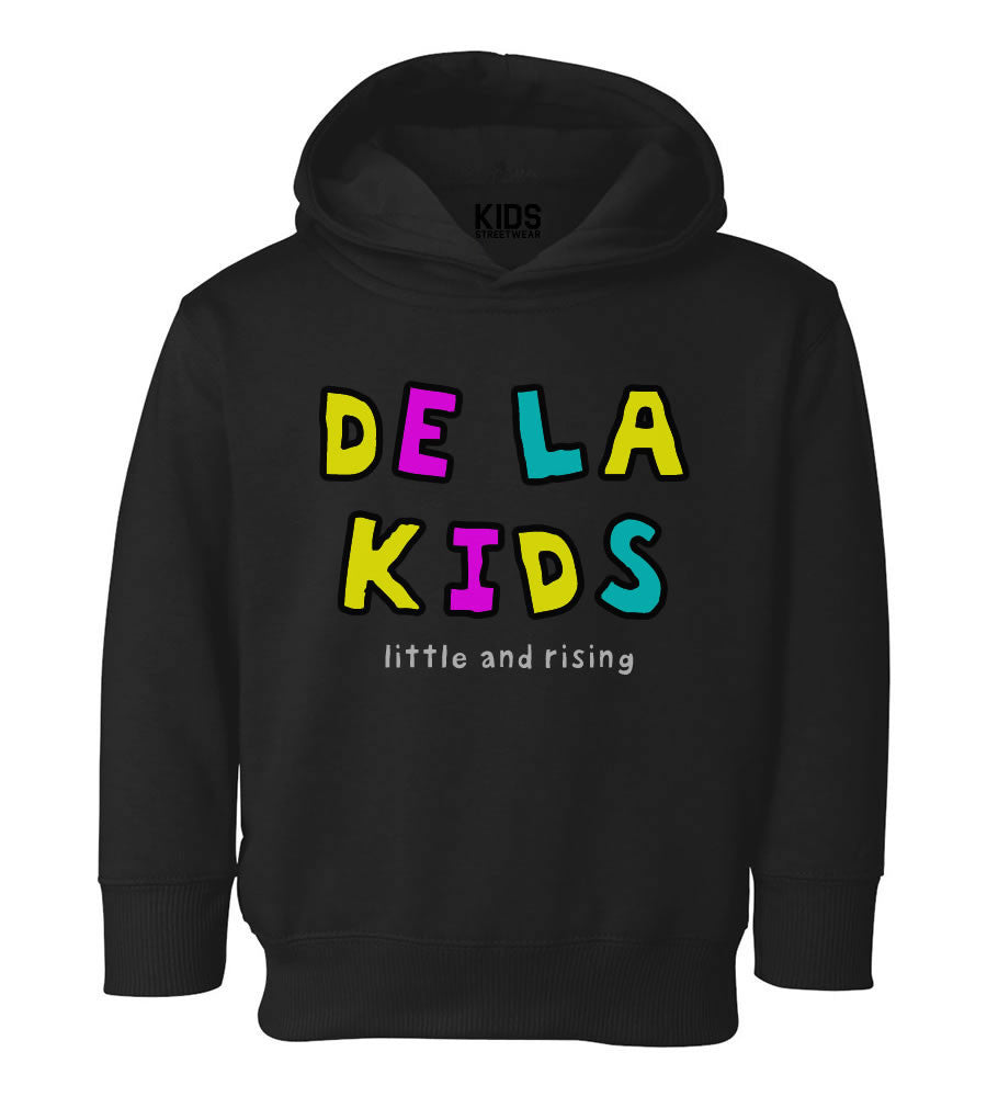 De La Kids Little and Rising Toddler Kids Pullover Hoodie Hoody in Black