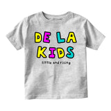 De La Kids Little and Rising Infant Toddler Kids T-Shirt in Grey