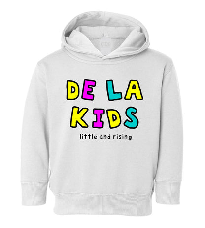 De La Kids Little and Rising Toddler Kids Pullover Hoodie Hoody in White