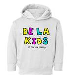 De La Kids Little and Rising Toddler Kids Pullover Hoodie Hoody in White