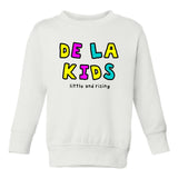 De La Kids Little and Rising Toddler Kids Sweatshirt in White