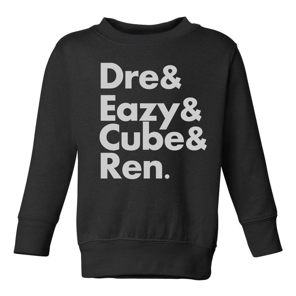 Dre Eazy Cube Ren Toddler Kids Sweatshirt in Black
