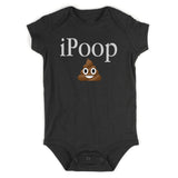 iPoop Poop Emoji Baby Bodysuit One Piece Black