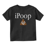 iPoop Poop Emoji Baby Infant Short Sleeve T-Shirt Black