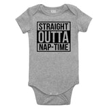 Straight Outta Nap Time Infant Onesie Bodysuit in Grey