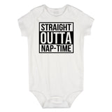Straight Outta Nap Time Infant Onesie Bodysuit in White