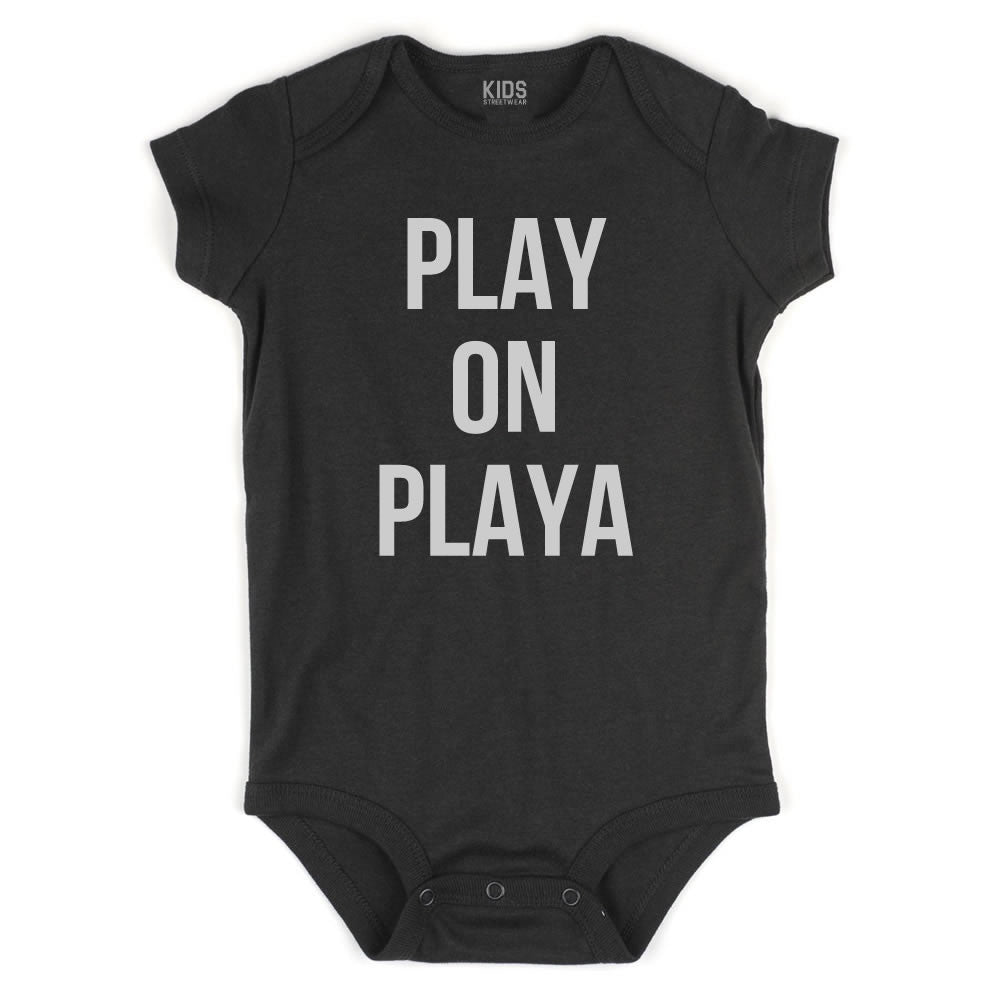 Play On Playa Infant Onesie Bodysuit in Black