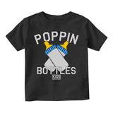 Poppin Bottles Infant Toddler Kids T-Shirt in Black