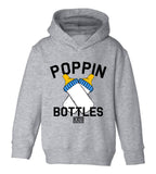 Poppin Bottles Toddler Kids Pullover Hoodie Hoody in Grey