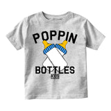 Poppin Bottles Infant Toddler Kids T-Shirt in Grey