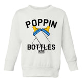 Poppin Bottles Toddler Kids Sweatshirt in White
