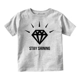 Stay Shining Diamond Infant Toddler Kids T-Shirt in Grey