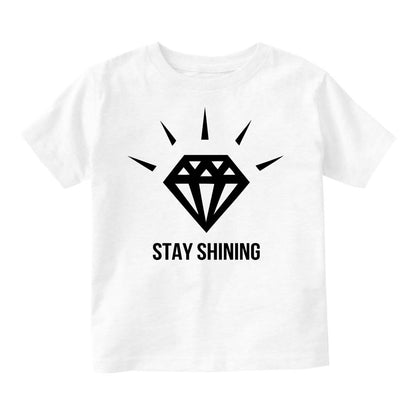 Stay Shining Diamond Infant Toddler Kids T-Shirt in White