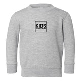 Small Kids Streetwear Logo Toddler Kids Sweatshirt in Grey