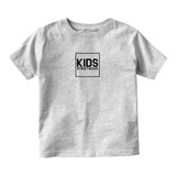 Small Kids Streetwear Logo Infant Toddler Kids T-Shirt in Grey