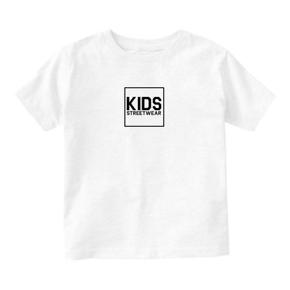 Small Kids Streetwear Logo Infant Toddler Kids T-Shirt in White