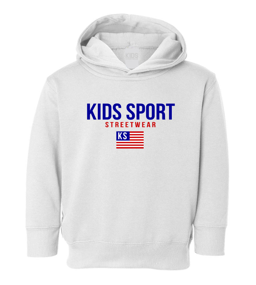 Kids Sport Streetwear Toddler Kids Pullover Hoodie Hoody in White