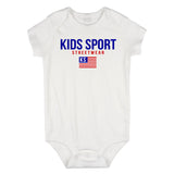 Kids Sport Streetwear Infant Onesie Bodysuit in White