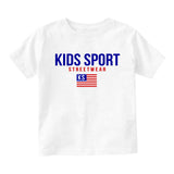 Kids Sport Streetwear Infant Toddler Kids T-Shirt in White