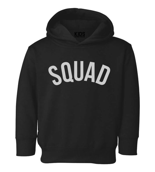 Squad Toddler Kids Pullover Hoodie Hoody in Black