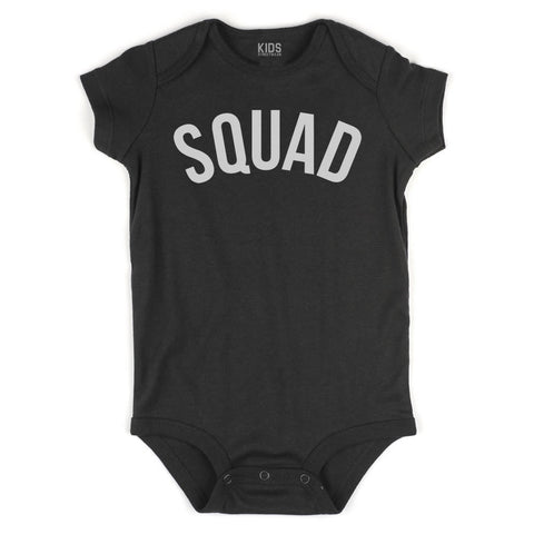 Squad Infant Onesie Bodysuit in Black