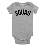 Squad Infant Onesie Bodysuit in Grey