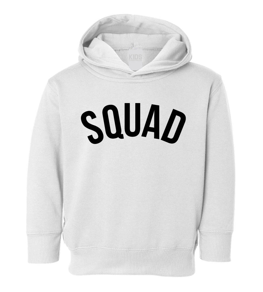 Squad Toddler Kids Pullover Hoodie Hoody in White