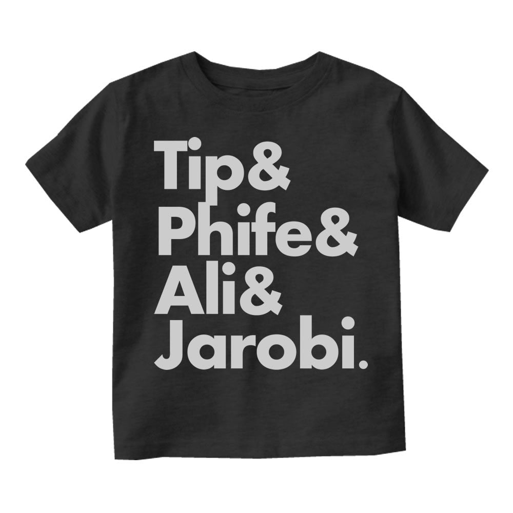 Tip Phife Ali And Jarobi Tribe Infant Toddler Kids T-Shirt in Black